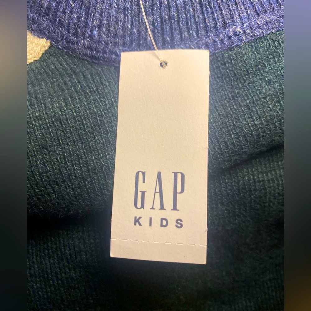 NWT Gap Boys Colorblock Sweater Casual Winter Warm Classic Preppy - Picture 5 of 6